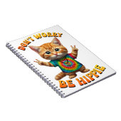 Carnet Chaton chat félin hippie paisible Boho (Côté Droit)