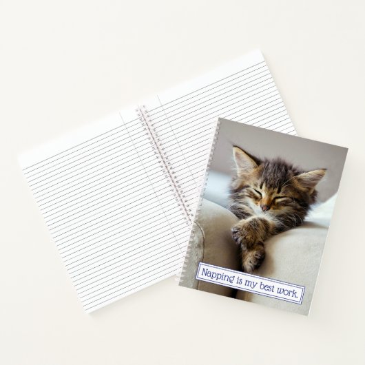 Carnet Chaton couchant (Intérieur)