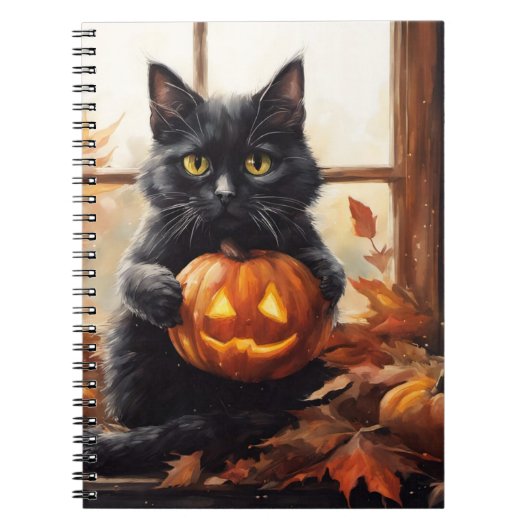Carnet Chaton d'Halloween (Devant)