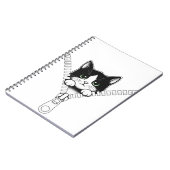 Carnet Chaton drôle coup d'oeil  (Côté gauche)