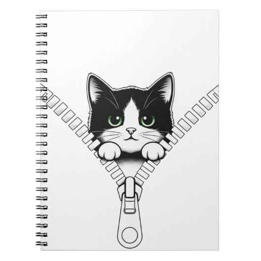 Carnet Chaton drôle coup d'oeil  (Devant)