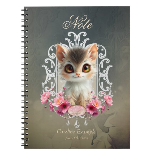 Carnet Chaton envoûtant, moelleux (Devant)