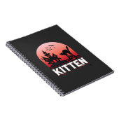 Carnet Chaton Halloween Maison Hantée Conception de Chat_ (Côté Droit)