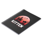 Carnet Chaton Halloween Maison Hantée Conception de Chat_ (Côté gauche)