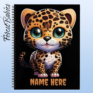 Carnet Chaton Léopard Petit Chat Safari Jungle Animal