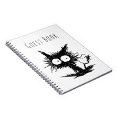 Carnet Chaton mal peigné noir GabiGabi (Côté Droit)