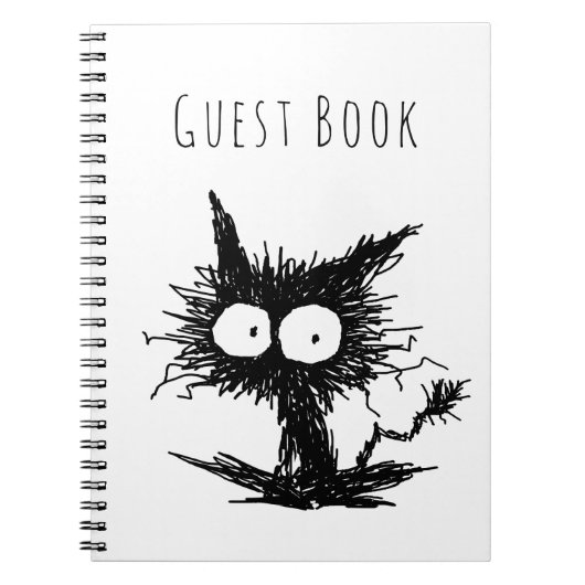 Carnet Chaton mal peigné noir GabiGabi (Devant)