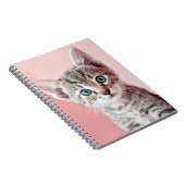 Carnet Chaton mignon avec les yeux bleus (Côté Droit)