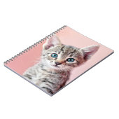 Carnet Chaton mignon avec les yeux bleus (Côté gauche)