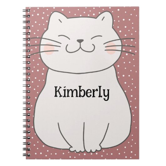 Carnet Chaton mignon et moderne (Devant)