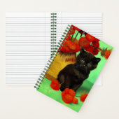 Carnet Chaton noir de Van Gogh Fleurs rouges (À l'intérieur)