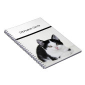 Carnet Chaton noir et blanc (Côté Droit)