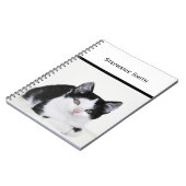 Carnet Chaton noir et blanc (Côté gauche)