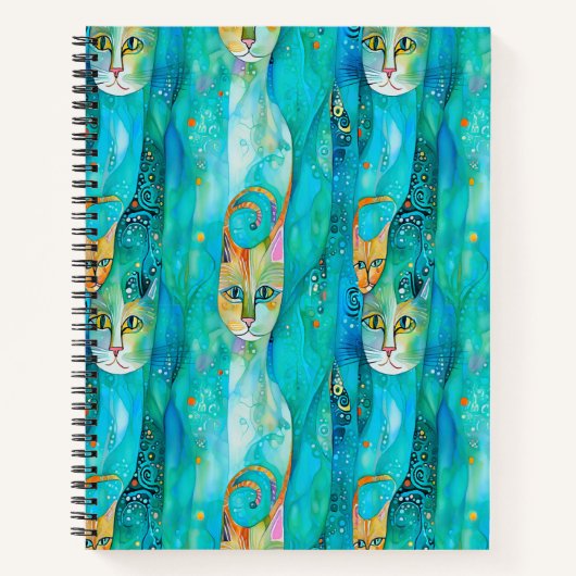 Carnet Chatons Abstraits (Devant)