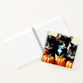 Carnet Chatons d'automne avec Citrouille (Intérieur)
