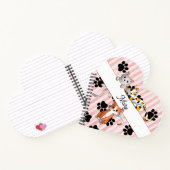 Carnet Chatons et pattes de chatons mignons, forme de coe (Intérieur)