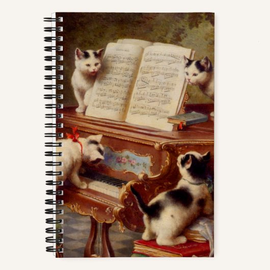 Carnet Chatons et piano (Recto)