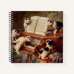 Carnet Chatons et piano