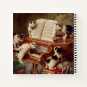 Carnet Chatons et piano (Dos)