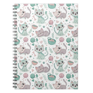 Carnet Chatons joueurs & empreintes de pattes - Art de mo