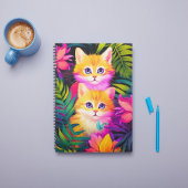 Carnet Chatons Tropiques Colorés