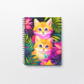 Carnet Chatons Tropiques Colorés