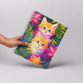 Carnet Chatons Tropiques Colorés