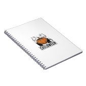 Carnet Chatoween Chat Noir Fantôme Halloween Conception V (Côté Droit)