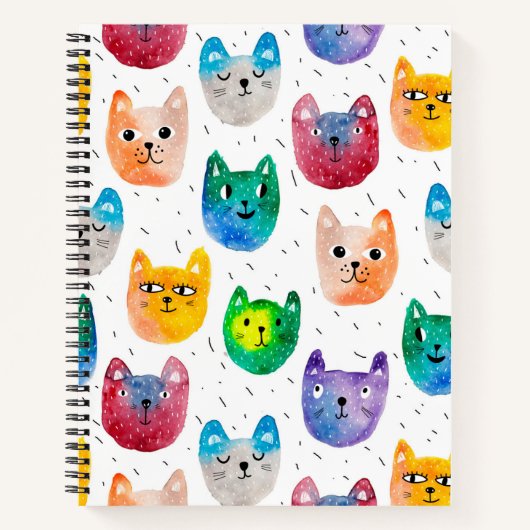 Carnet Chats aquarelles et amis (Devant)
