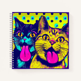 Carnet Chats avec langue