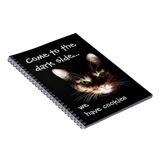 Carnet Chats Badass - "Dark Side has Cookies" (Côté Droit)