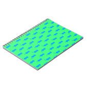 Carnet Chats bleus fantaisistes Fun Forever Lime vert (Côté gauche)