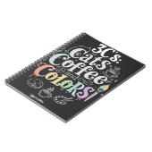 Carnet Chats Café et Couleurs (Côté gauche)