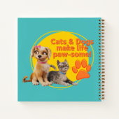 Carnet Chats & Chiens Font De La Vie Paw-some ! (Dos)