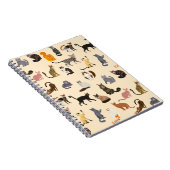 Carnet Chats colorés : Différentes races Motif (Côté Droit)