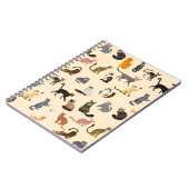 Carnet Chats colorés : Différentes races Motif (Côté gauche)