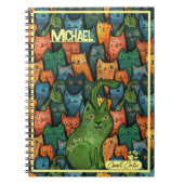 Carnet Chats cool Motif coloré (Devant)