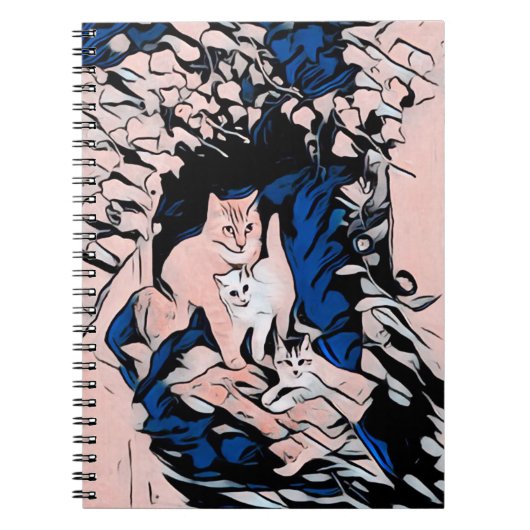 Carnet Chats curieux (Devant)