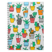 Carnet Chats dans les pots à fleurs (Devant)