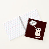 Carnet Chats de coeurs solitaires Mignons (Intérieur)