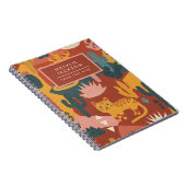 Carnet Chats de désert Boho mignons Motif de cactus et de (Côté Droit)