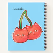 Carnet Chats de fruits de cerise (Dos)