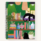Carnet Chats de librairie (Devant)