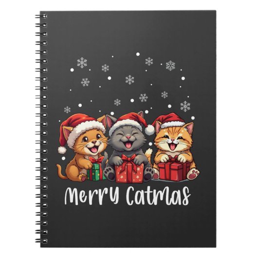 Carnet Chats de Noël Kitty Cats Joyeux Catmas (Devant)