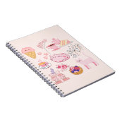 Carnet Chats de thé rose vif (Côté Droit)