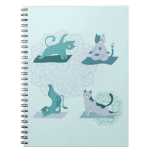 Carnet Chats de Yoga Verts