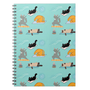 Carnet Chats Drôle Au Yoga