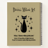 Carnet Chats du milieu du siècle Jouer Scrabe (Dos)