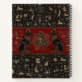 Carnet Chats égyptiens et oeil de Horus (Dos)