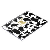 Carnet Chats en or noir (Côté gauche)